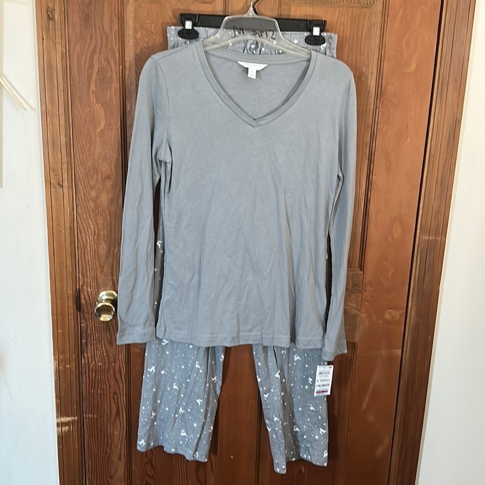 Charter Club Women’s Reindeer and Stars Pajama Set Size XS